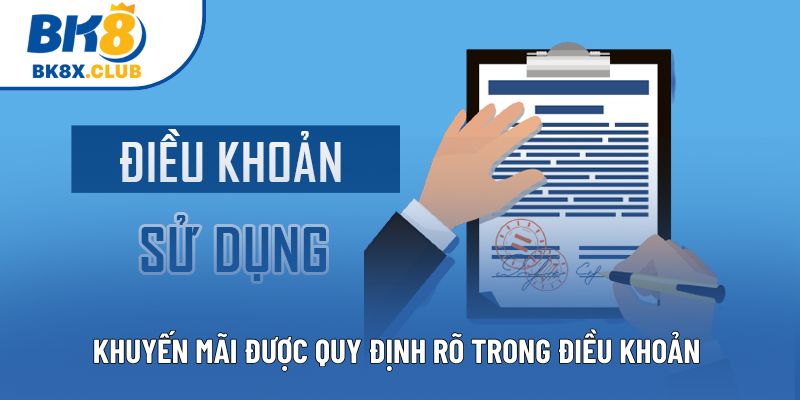 Chính sách khuyến mãi được quy định rõ trong điều khoản 